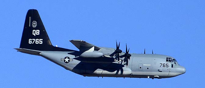 Lockheed-Martin KC-130J Hercules BuNo 166765 of VMGR-352 Raiders based at MCAS Miramar.